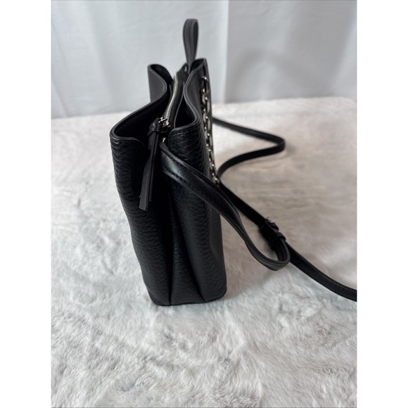 Calvin Klein Adeline Crossbody Bag Black W/ Silver Accents - Picture 5 of 7